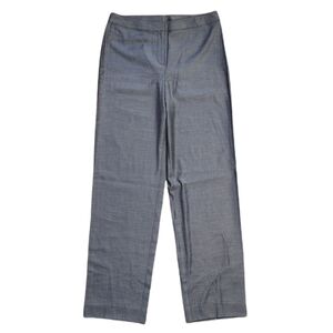 ST.JOHN Wool Blend High Rise Gray Trouser Pants